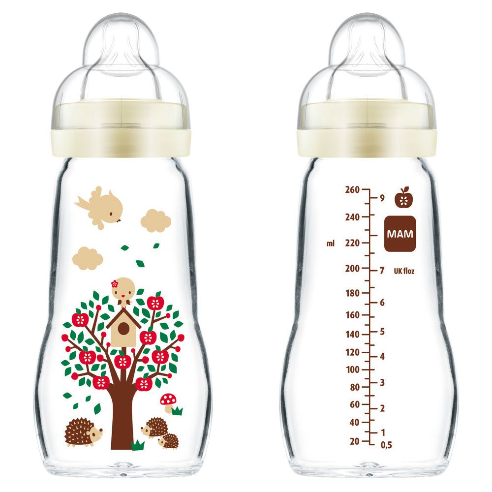 Glass baby bottle 260ml